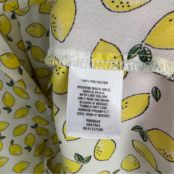 Abound Lemon Pattern Shirt with Yellow Accents - Picture 4 of 5